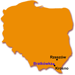 Bratkówka na mapie Polski
